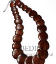 Brown Round Wood Beads Necklace