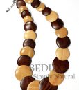 ladies wood necklace chunky