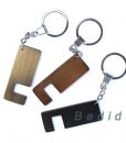 android stand keychain brown black gray