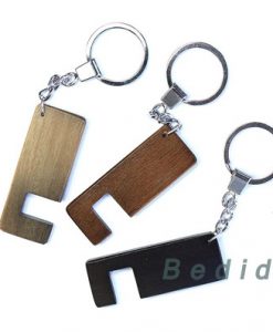 android stand keychain brown black gray