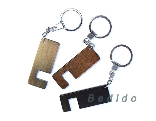 android stand keychain brown black gray