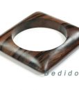 Square Ebony Kamagong Tiger Wood Bangles