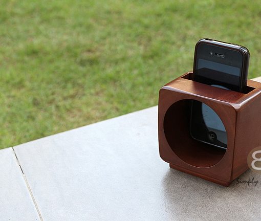 wood speaker android phone